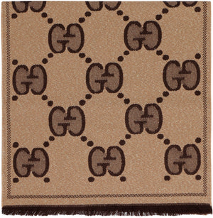 Sciarpa in lana bicolor con frange-1